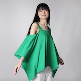 Nina Leonard Cold Shoulder Top