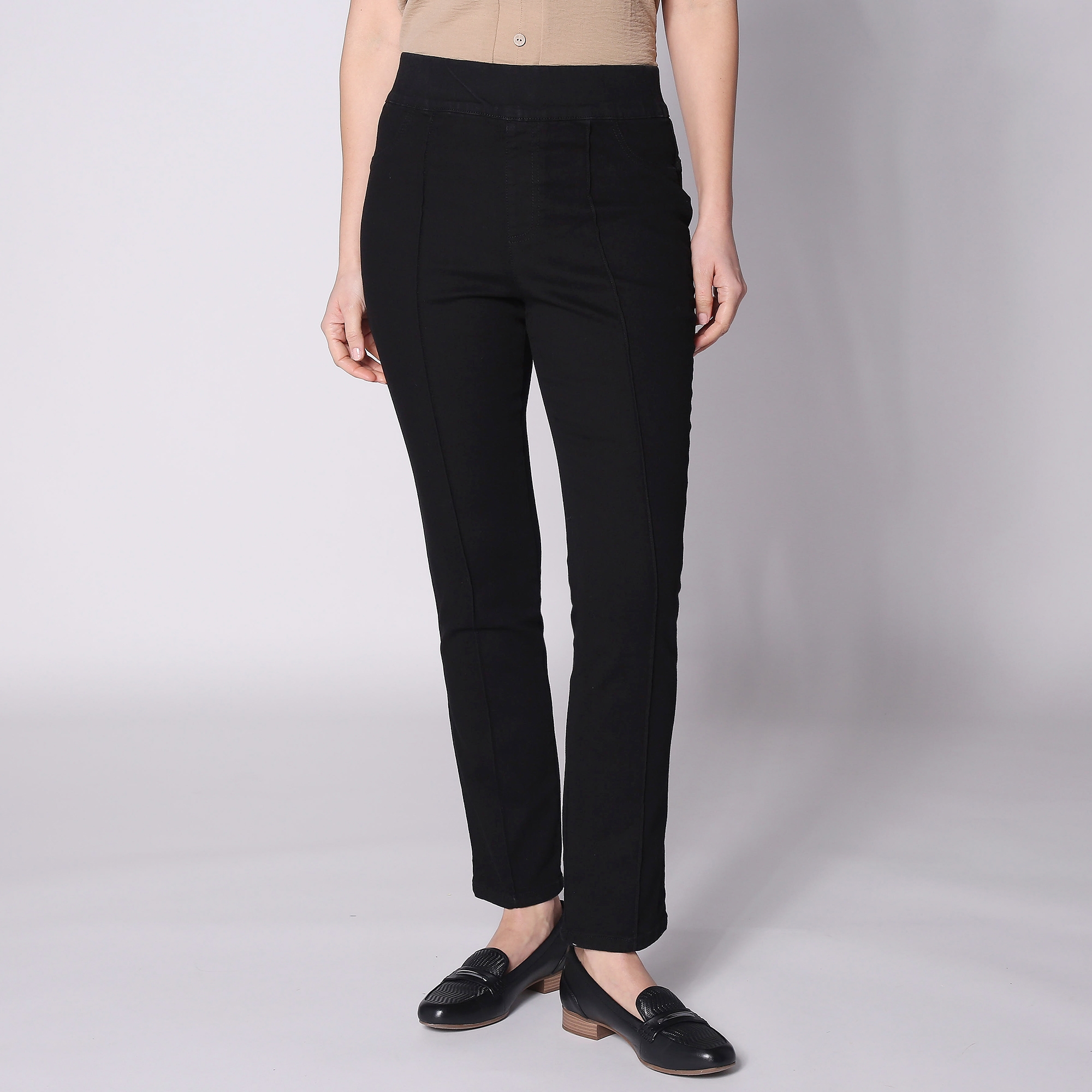 Nina Leonard Stretch Pull-On Denim Pant - TSC.ca