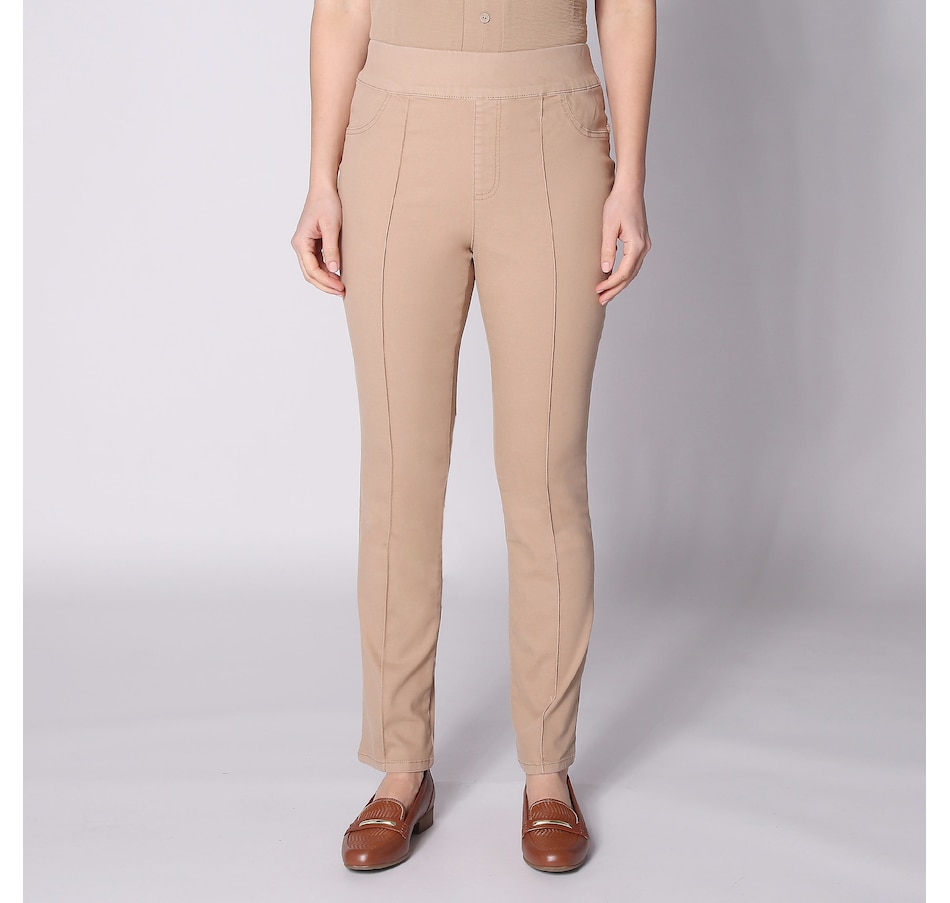 Image 247075_TN.jpg, Product 247-075 / Price $19.33, Nina Leonard Stretch Pull-On Denim Pant from Nina Leonard on TSC.ca's Fashion department