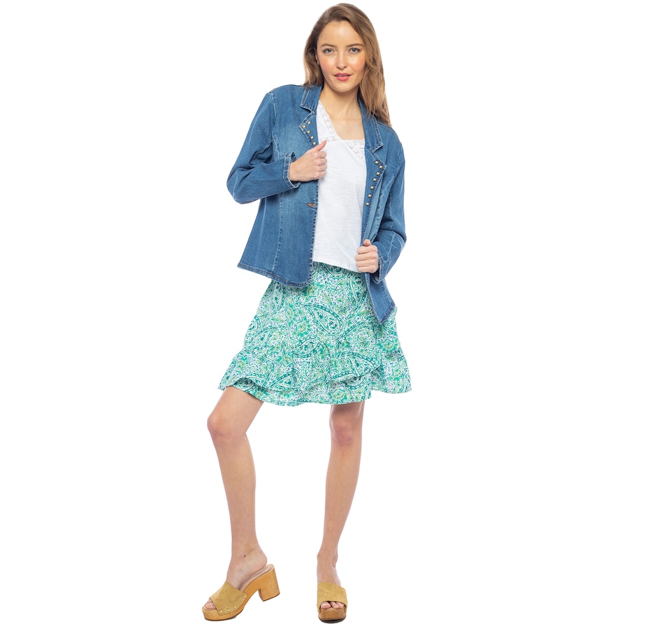 Image 247080_GRMU.jpg, Product 247-080 / Price $24.33, Parker & Rowe Linen-Like Skirt from Parker & Rowe on TSC.ca's Fashion department