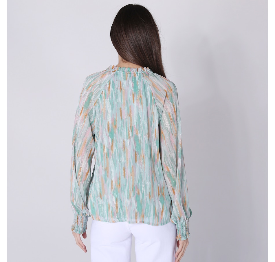 Image 247090_ALTMORE1.jpg, Product 247-090 / Price $29.33, Parker & Rowe Mesh Print Blouse from Parker & Rowe on TSC.ca's Fashion department