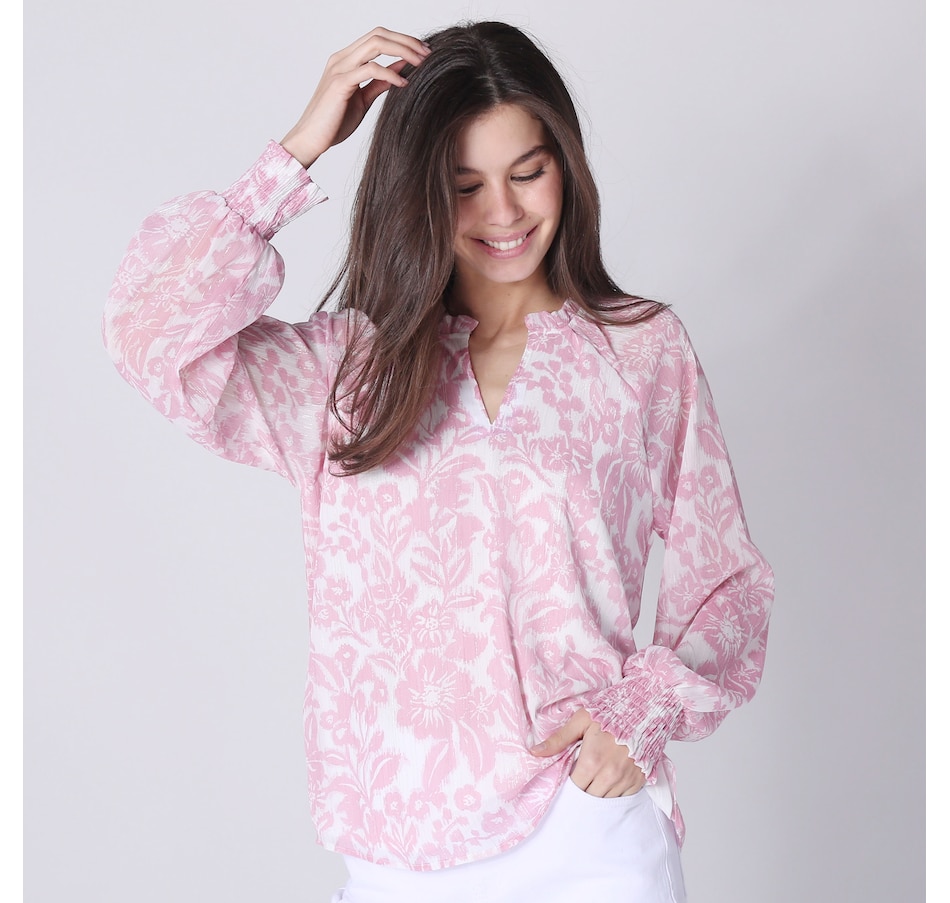 Image 247090_PMU.jpg, Product 247-090 / Price $29.33, Parker & Rowe Mesh Print Blouse from Parker & Rowe on TSC.ca's Fashion department