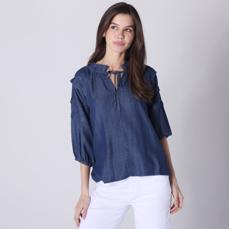 Image 247093_CAV.jpg, Product 247-093 / Price $34.33, Parker & Rowe Tencel Blouse from Parker & Rowe on TSC.ca's Fashion department