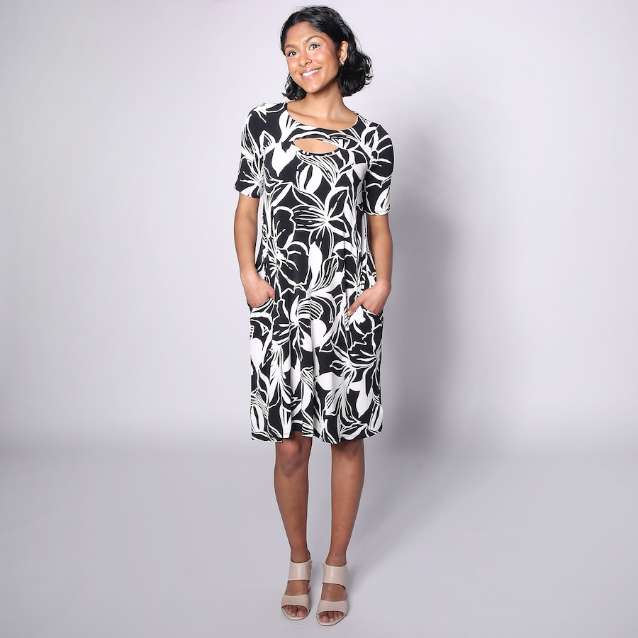 nina leonard casual dresses Trap Dress With Pockets liz lisa off white elegant daytime dress Nina Leonard 3/4 Shoe Size (UK):6 Sleeveless dress