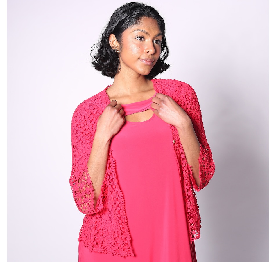 Nina Leonard Border Crochet Bolero - TSC.ca