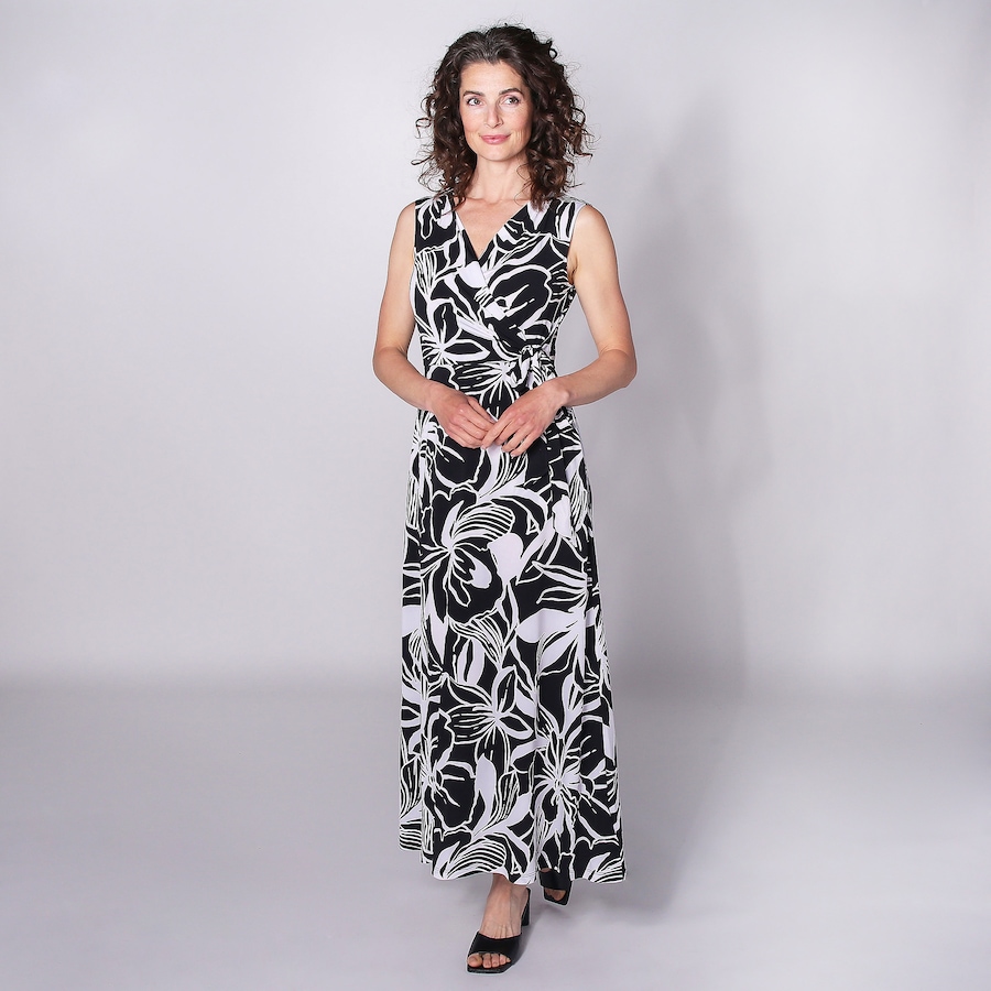 Image 247341_BKW.jpg, Product 247-341 / Price $16.33, Nina Leonard Puff Print Maxi Dress from Nina Leonard on TSC.ca's Fashion department