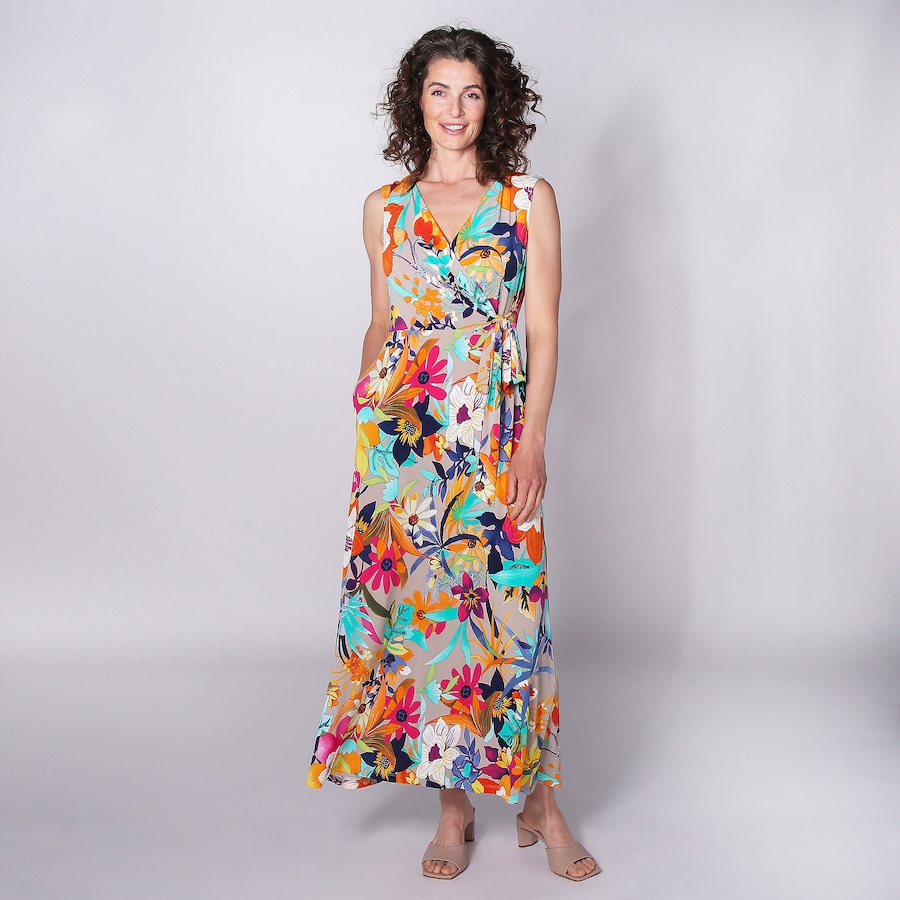 Image 247341_TEM.jpg, Product 247-341 / Price $16.33, Nina Leonard Puff Print Maxi Dress from Nina Leonard on TSC.ca's Fashion department