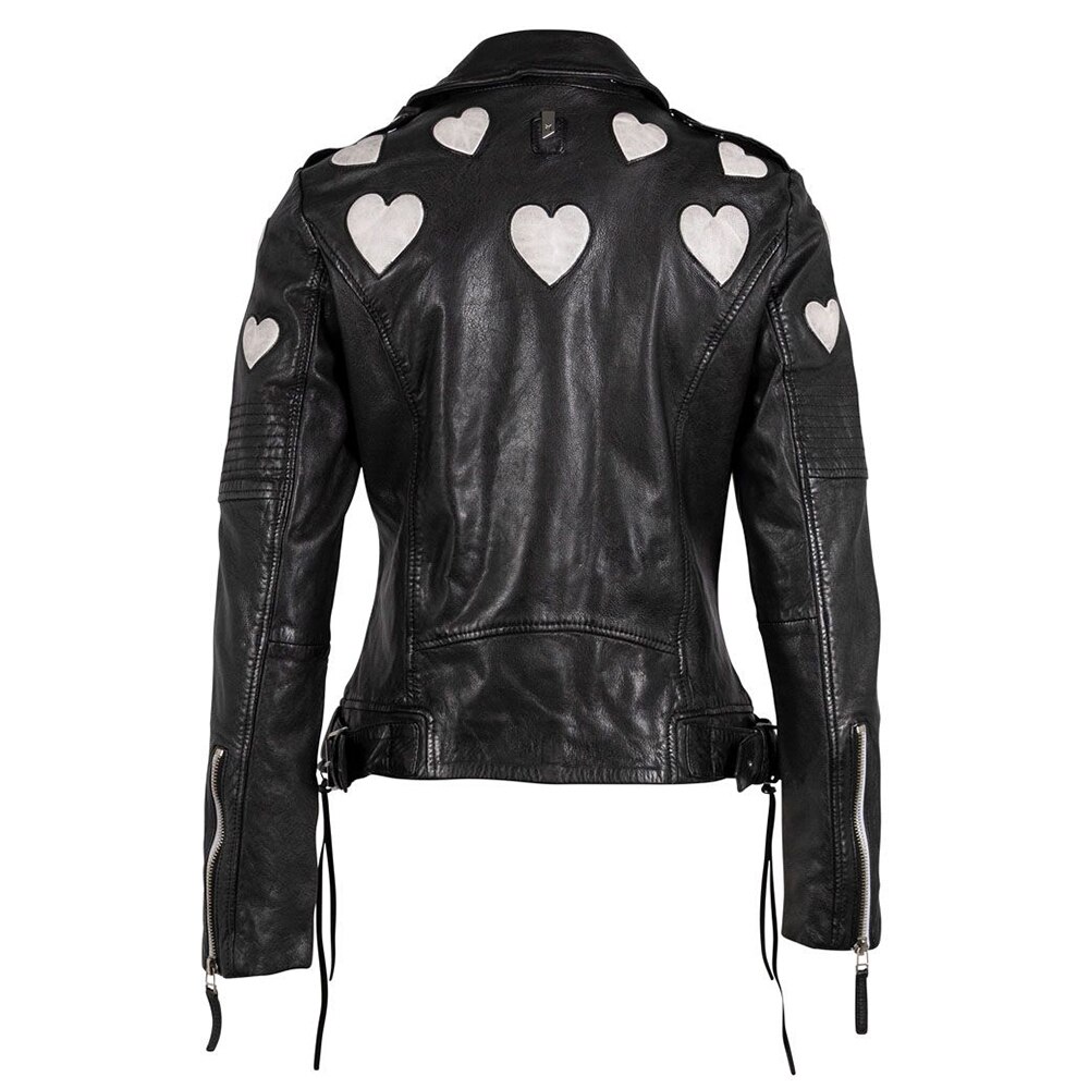Mauritius Leather ★ Reo Heart Moto Jacket Mauritius Reo RF Heart Moto Jacket – Olam + Mousseline