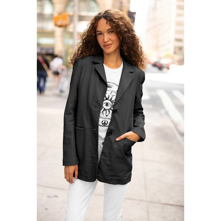 Image 247372_ALTMORE2.jpg, Product 247-372 / Price $369.99, Mauritius Oversized Blazer Style Leather Jacket from Mauritius on TSC.ca's Fashion department