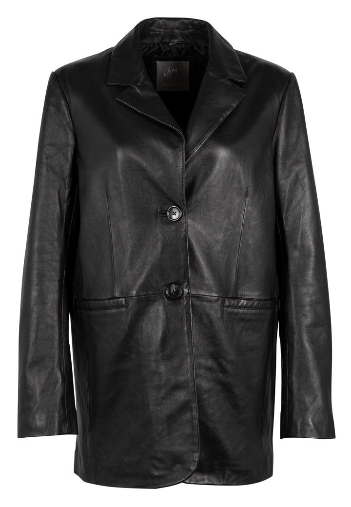 Mauritius Oversized Blazer Style Leather Jacket