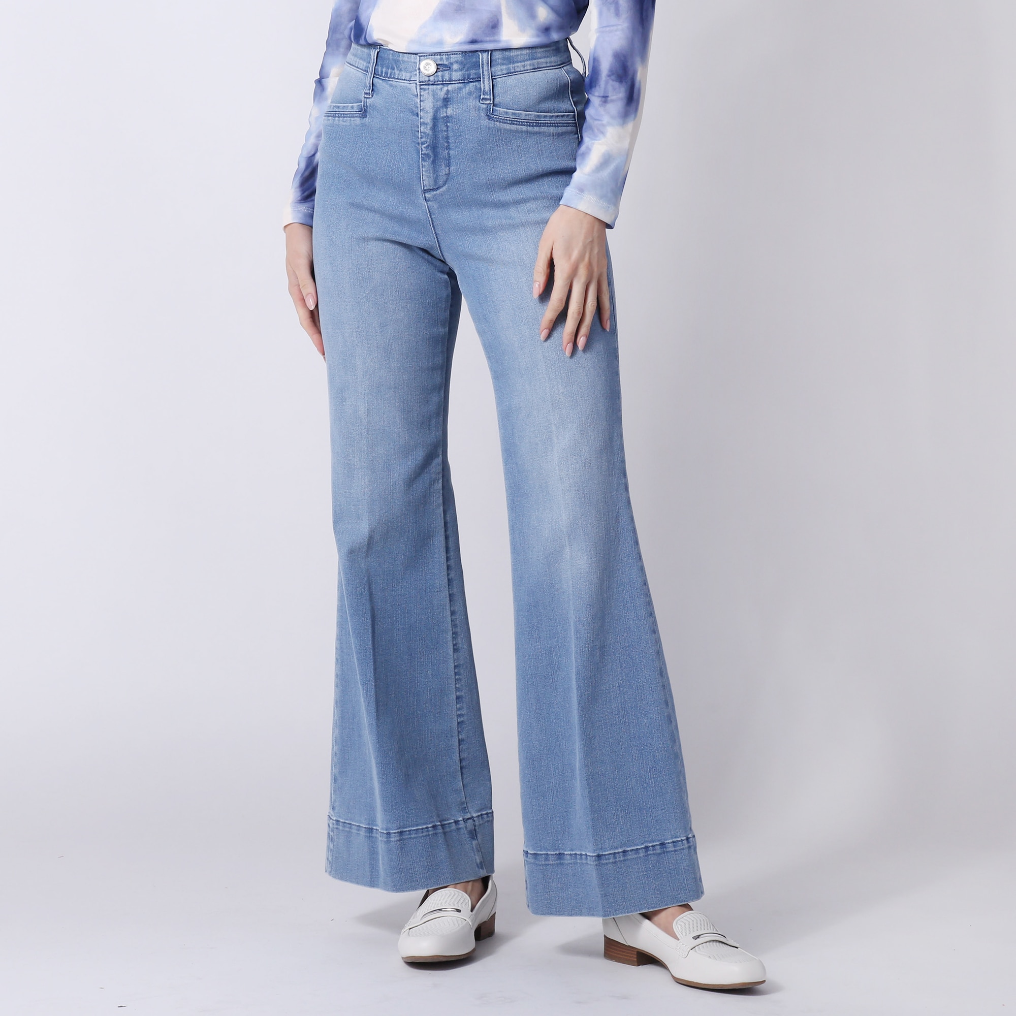 Wynne Denim Trouser Jean With Wide Hem