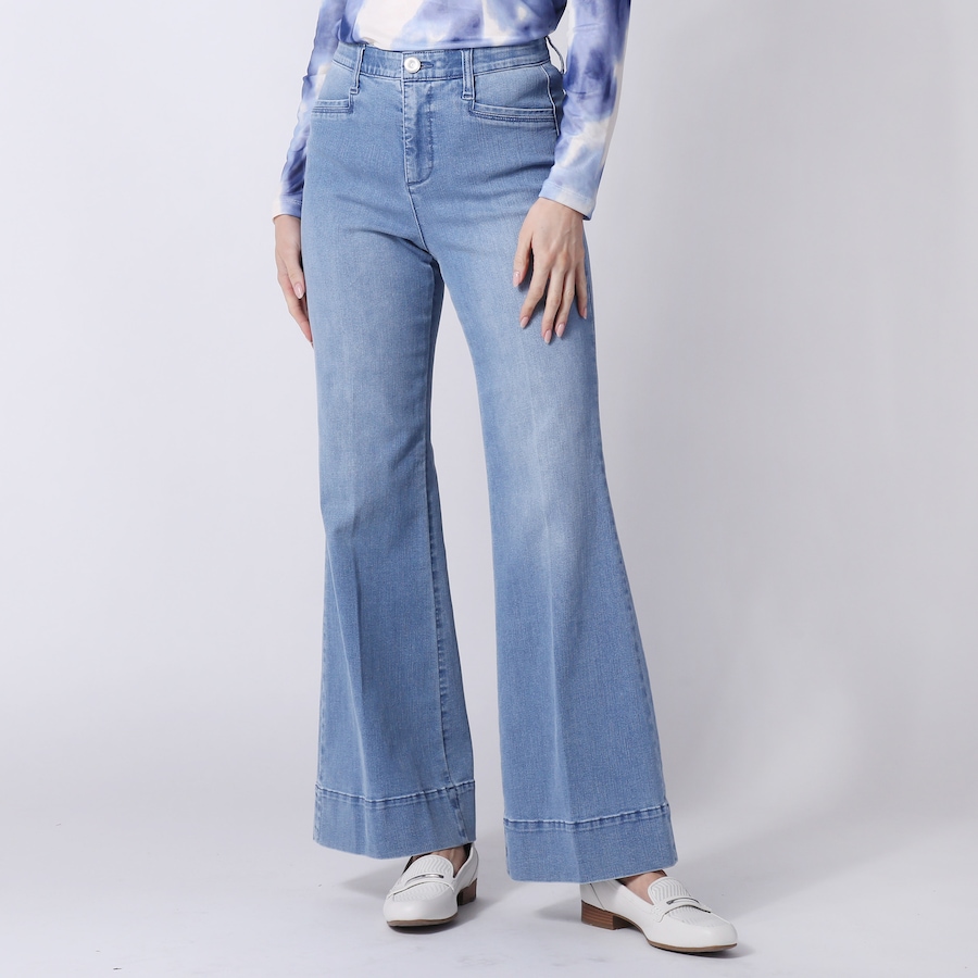 Image 247385_LTIN.jpg, Product 247-385 / Price $32.33, Wynne Denim Trouser Jean With Wide Hem from Wynnelayers on TSC.ca's Fashion department