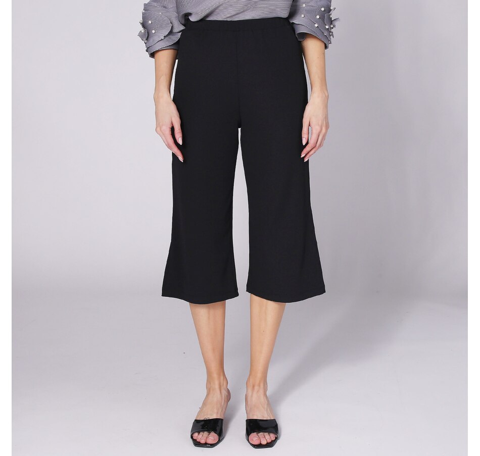 Image 247394_BLK.jpg, Product 247-394 / Price $39.88, Red Coral Split Hem Pull-On Capri from Red Coral Fashions on TSC.ca's Fashion department