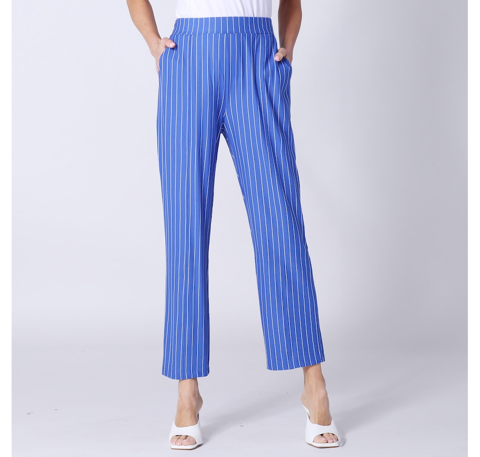 Image 247430_LBLWH.jpg, Product 247-430 / Price $47.33, Guillaume Pinstripe Ankle Pant from Guillaume on TSC.ca's Fashion department