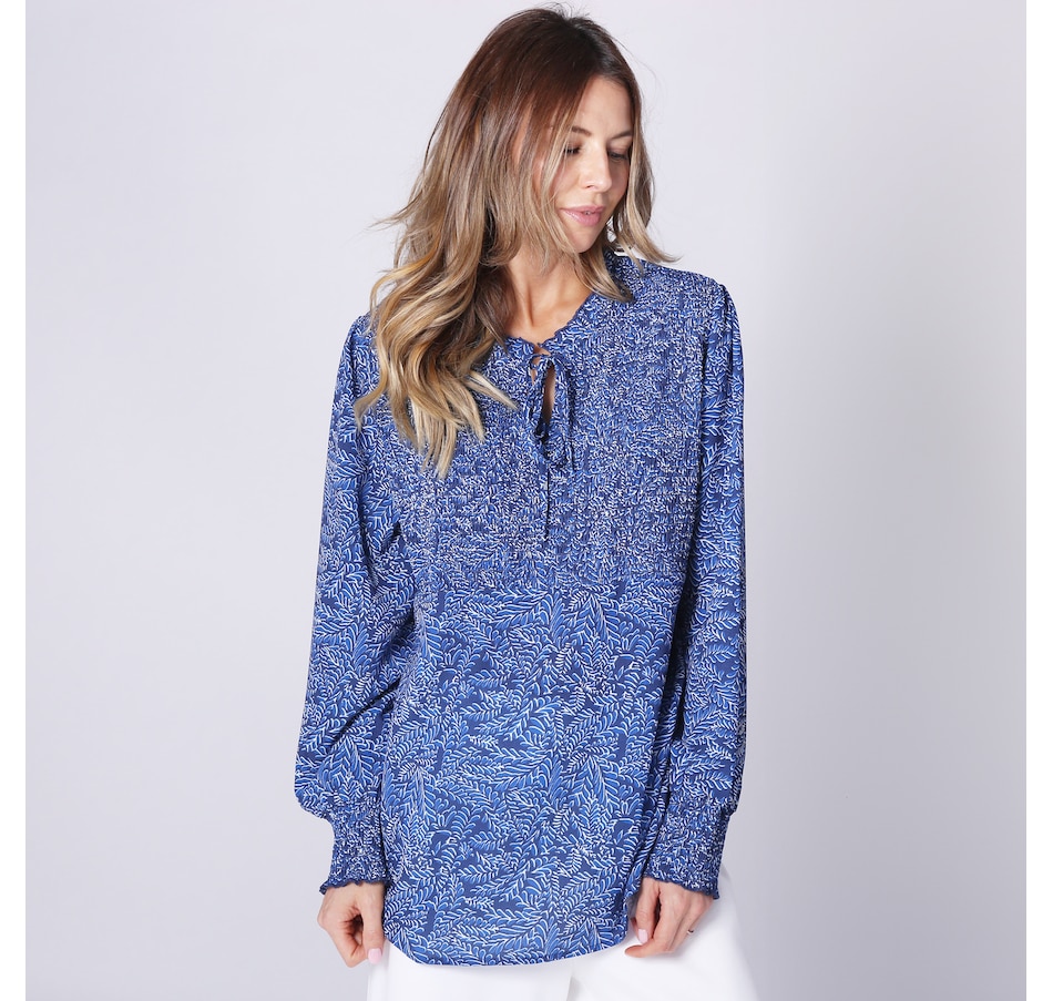Clothing & Shoes - Tops - Shirts & Blouses - Guillaume Blouson Sleeve  Blouse - Online Shopping for Canadians