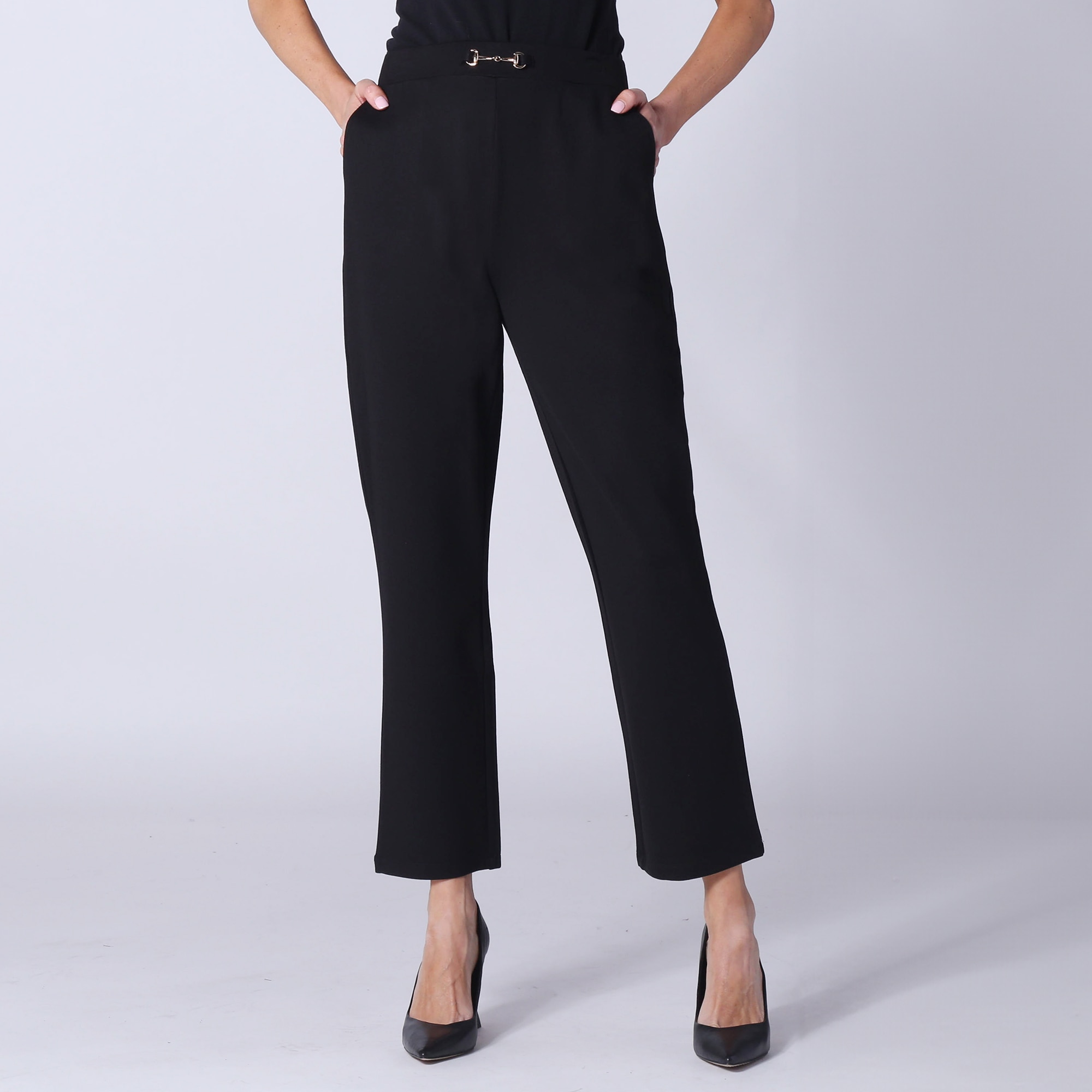 Guillaume Classic Slim Leg Pant With Belt Detail