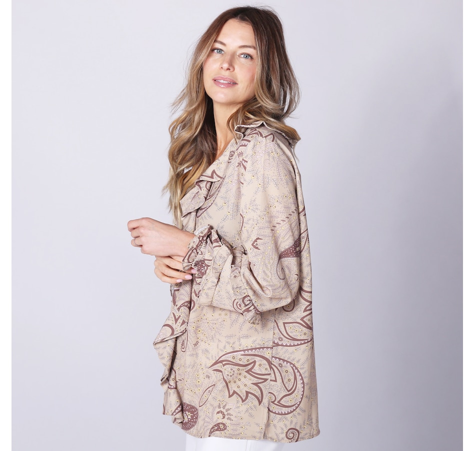 Image 247444_ALTMORE1.jpg, Product 247-444 / Price $35.33, Guillaume Ruffle Front Georgette Blouse from Guillaume on TSC.ca's Fashion department