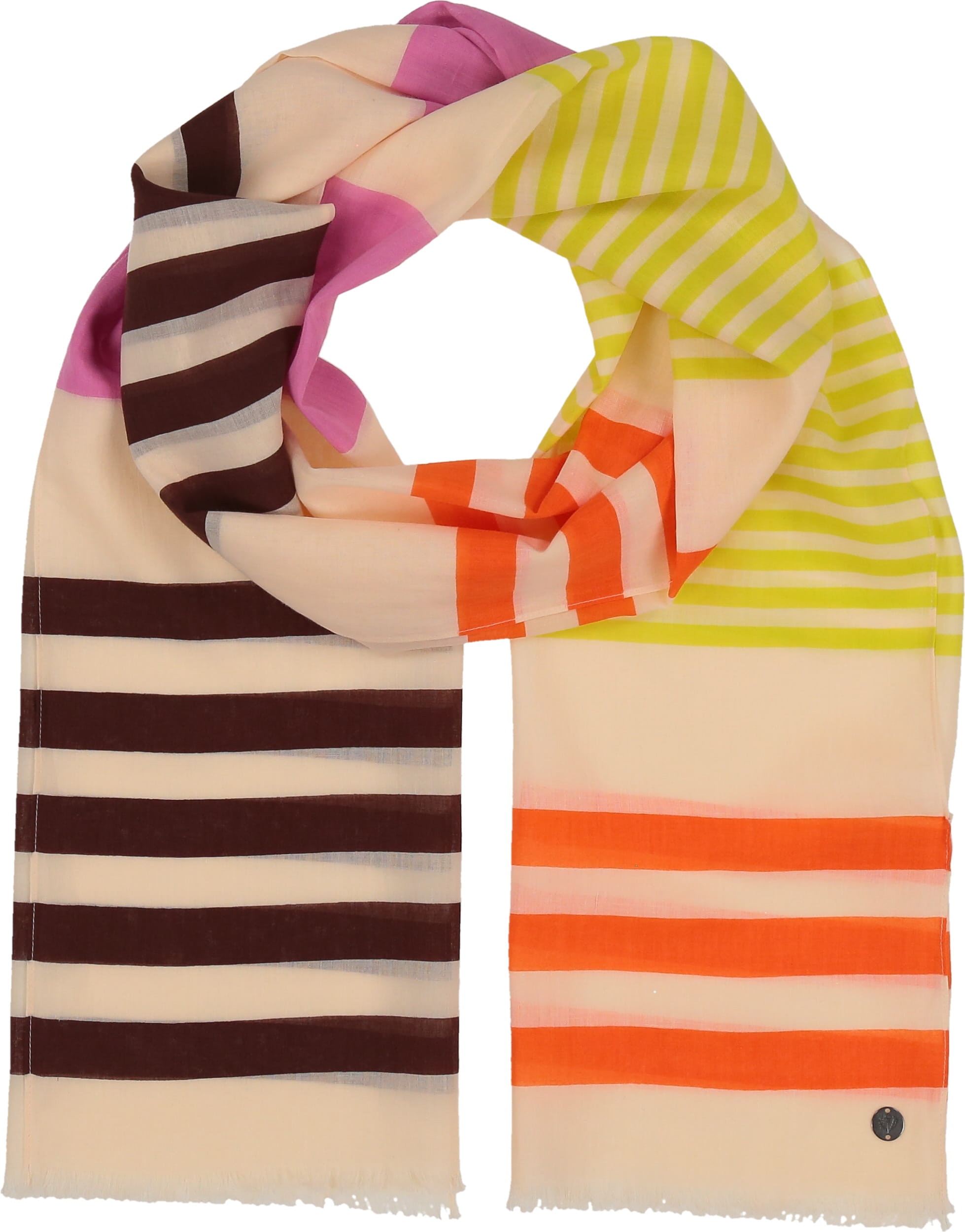 【PARTIMENTO】★ RIBBED STRIPE KNIT MUFFLER ★ 4 COLOR RIBBED KNIT SCARF PATTERN
