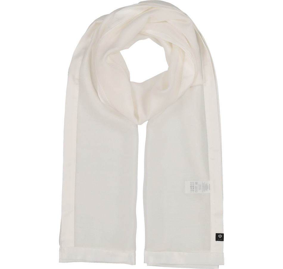 Image 247457_OWH.jpg, Product 247-457 / Price $34.33, V. Fraas Satin Trim Solid Wrap from FRAAS on TSC.ca's Fashion department