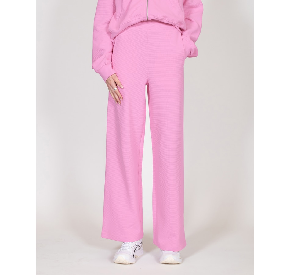Image 247463_BBGU.jpg, Product 247-463 / Price $34.33, Brunette The Label Waffle Knit Wide Leg Pant from Brunette The Label on TSC.ca's Fashion department