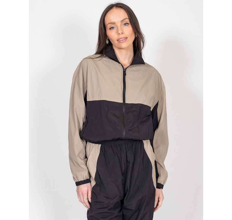 Image 247465_OYBK.jpg, Product 247-465 / Price $51.33, Brunette The Label Serena Full Zip Track Jacket from Brunette The Label on TSC.ca's Fashion department