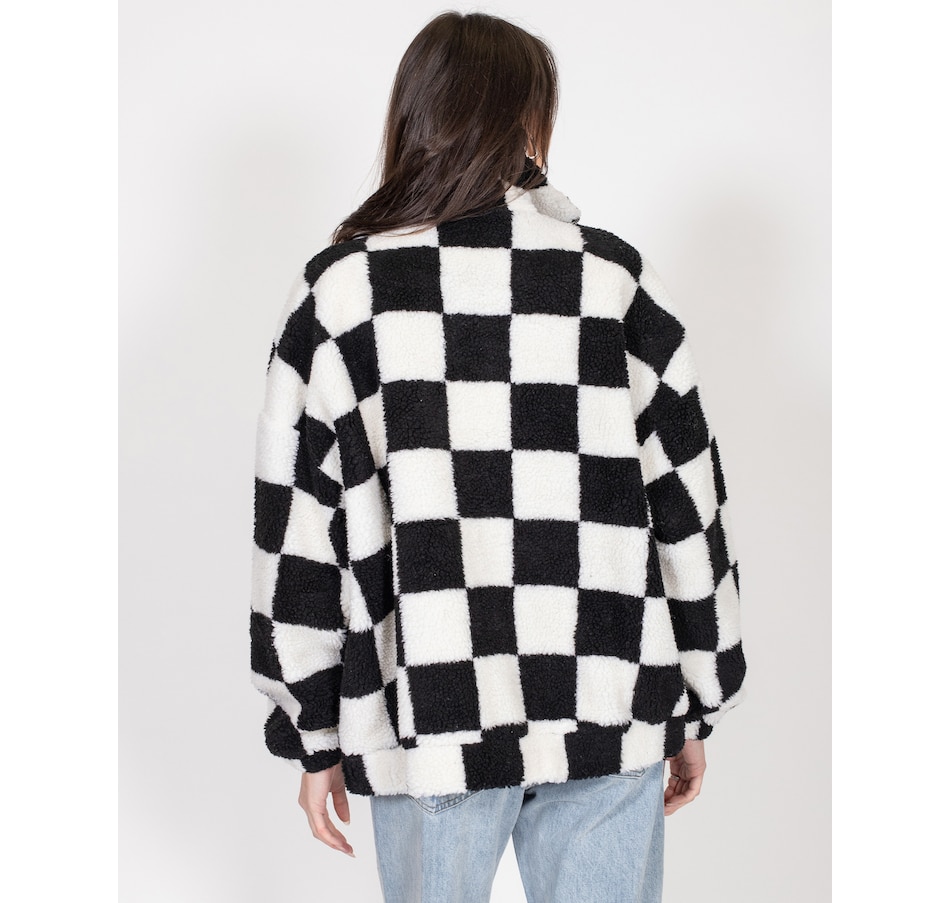 Image 247467_ALTMORE1.jpg, Product 247-467 / Price $159.00, Brunette The Label Checkerboard Sherpa Full Size Zip Jacket from Brunette The Label on TSC.ca's Fashion department