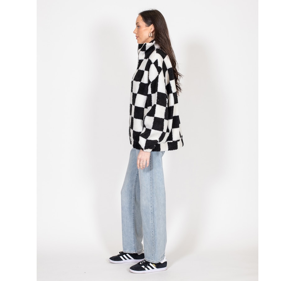 Image 247467_ALTMORE2.jpg, Product 247-467 / Price $159.00, Brunette The Label Checkerboard Sherpa Full Size Zip Jacket from Brunette The Label on TSC.ca's Fashion department
