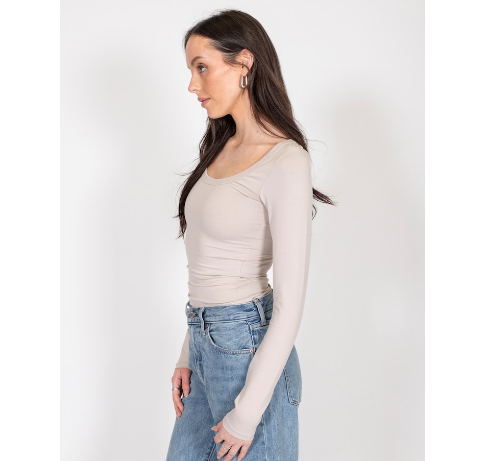 The Cropped Ribbed Tee  Bubble Gum – BRUNETTE The Label