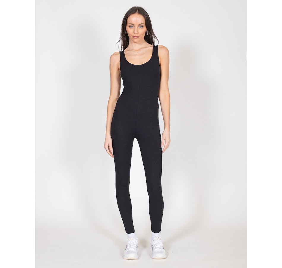 Image 247474_BLK.jpg, Product 247-474 / Price $49.88, Brunette the Label Ribbed Scoop Neck Jumpsuit from Brunette The Label on TSC.ca's Fashion department