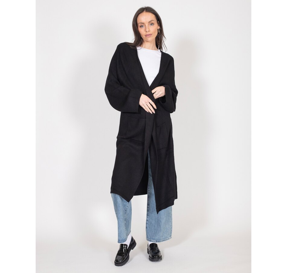 Image 247480_ALTMORE1.jpg, Product 247-480 / Price $67.33, Brunette The Label Matilda Rib Knit Oversized Longline Cardi from Brunette The Label on TSC.ca's Fashion department