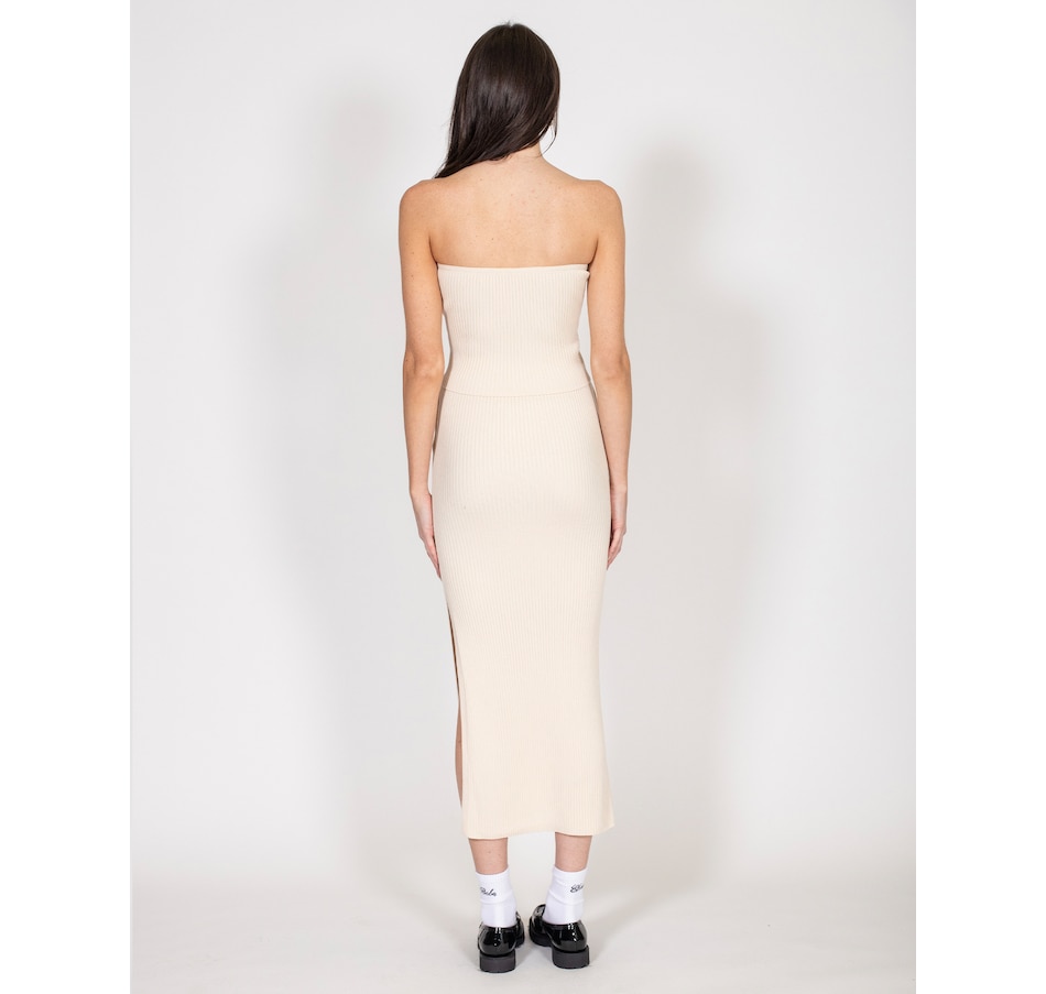 Image 247481_ALTMORE4.jpg, Product 247-481 / Price $43.33, Brunette The Label Penelope Rib Knit Maxi Skirt from Brunette The Label on TSC.ca's Fashion department