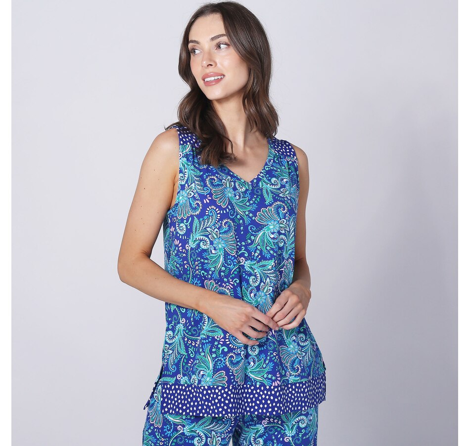 Image 247490_BLPSY.jpg, Product 247-490 / Price $9.33, Cuddl Duds Flexwear V-Neck Drape Tank from Cuddl Duds on TSC.ca's Fashion department