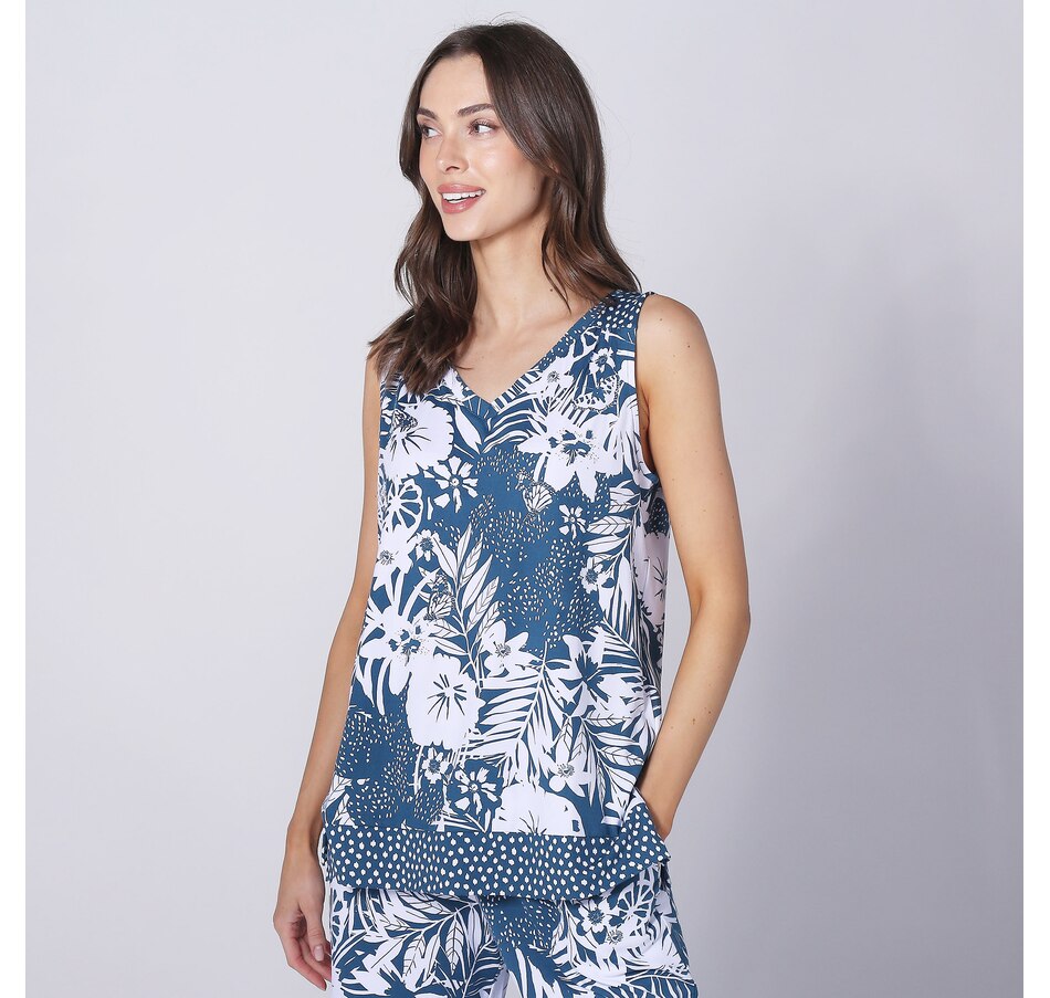 Image 247490_TLJUN.jpg, Product 247-490 / Price $9.33, Cuddl Duds Flexwear V-Neck Drape Tank from Cuddl Duds on TSC.ca's Fashion department