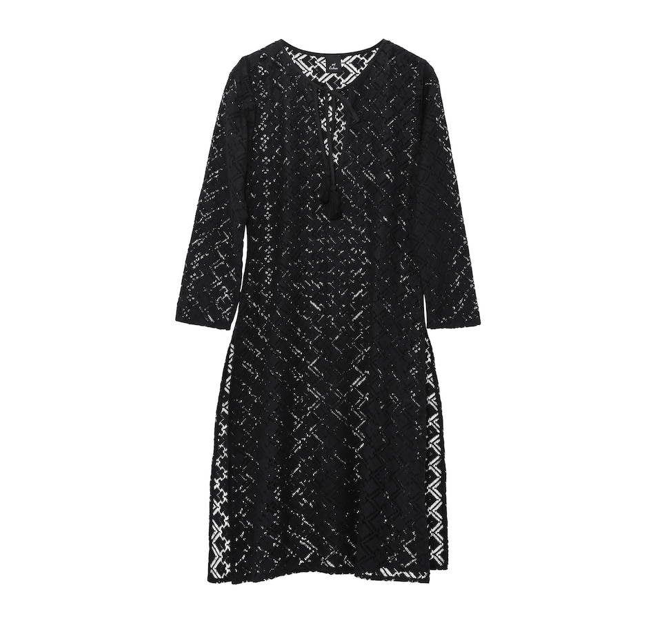 Image 247557_BLK.jpg, Product 247-557 / Price $49.33, Echo Astrid Longline Lace Dress from Echo on TSC.ca's Fashion department