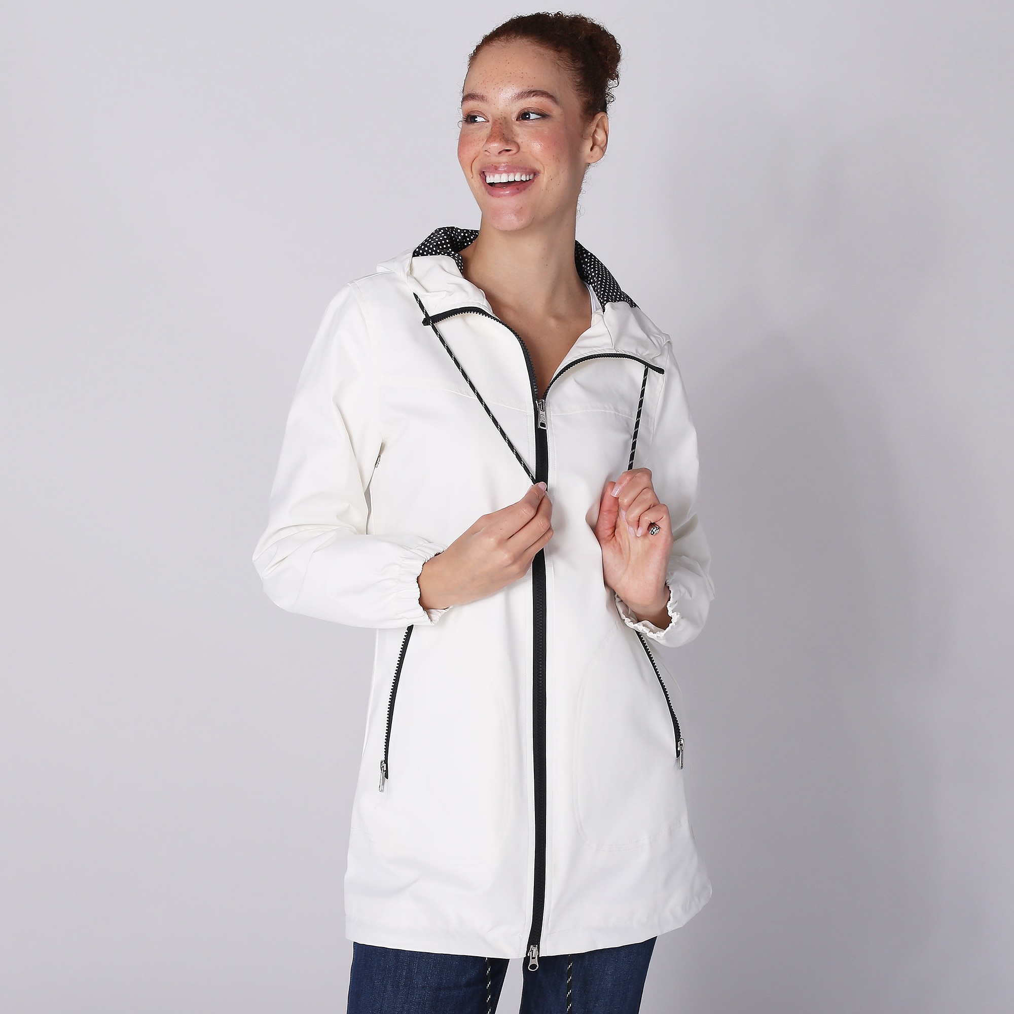 Northside Sport Active Rain Jacket With Polka-Dot Detail Northside Sport Active Rain Jacket With Polka-Dot Detail