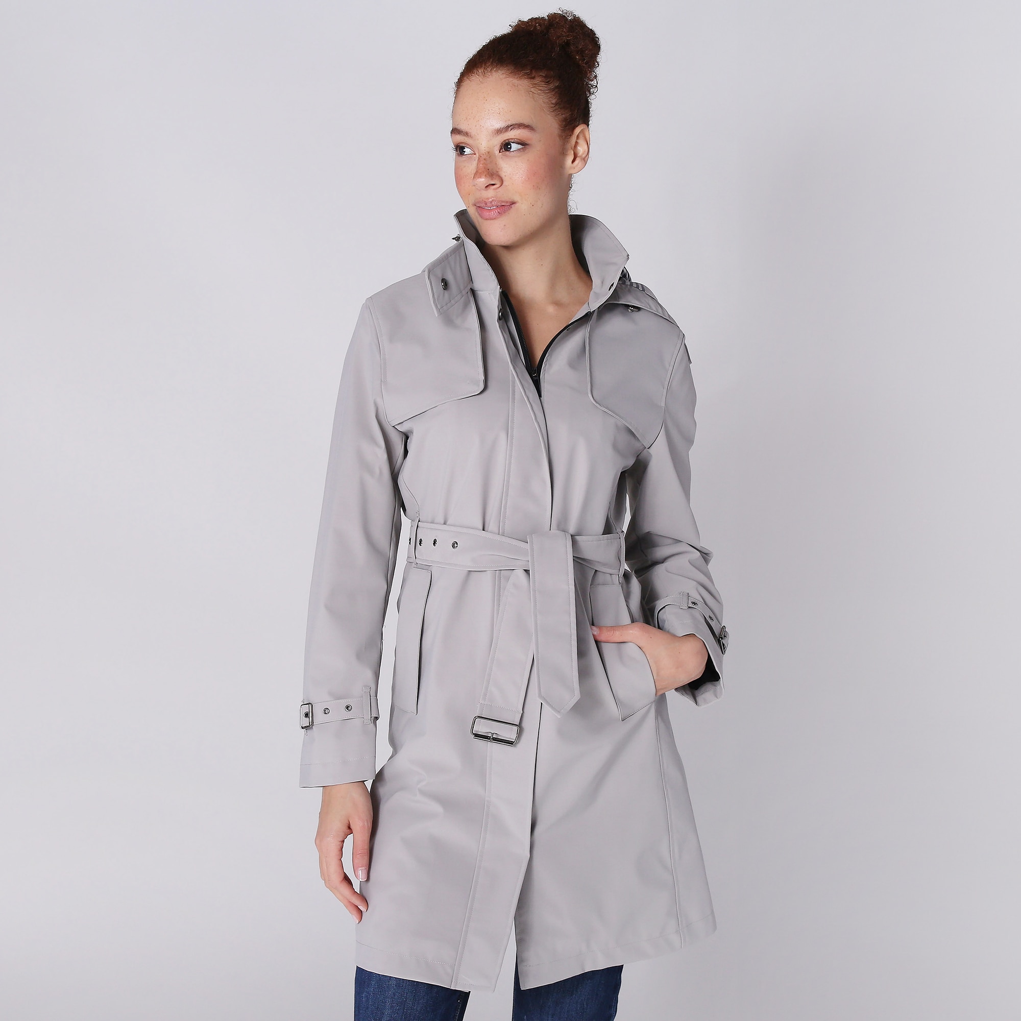 Northside Sport Active Trench Coat With Removable Hood