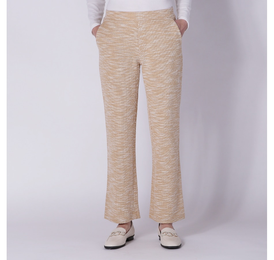 Clothing & Shoes - Bottoms - Pants - Isaac Mizrahi Stretch Knit Boucle ...