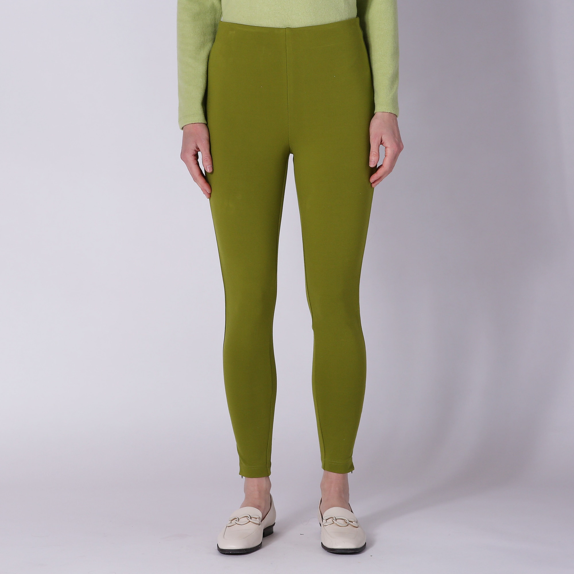 Isaac Mizrahi Ponte Ankle Zip Legging