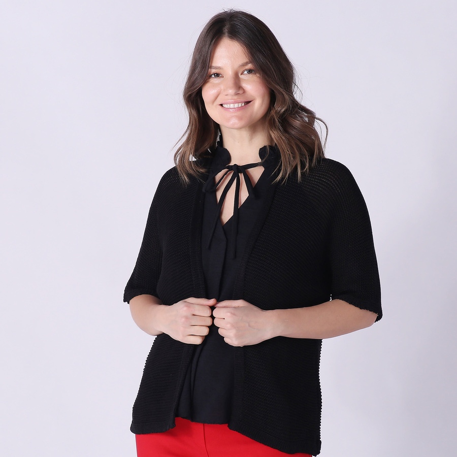Image 247631_BLK.jpg, Product 247-631 / Price $14.33, M Made In Italy Open Front Cardigan from M Made in Italy on TSC.ca's Fashion department