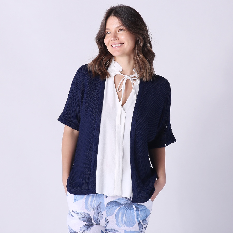 Image 247631_NVY.jpg, Product 247-631 / Price $14.33, M Made In Italy Open Front Cardigan from M Made in Italy on TSC.ca's Fashion department