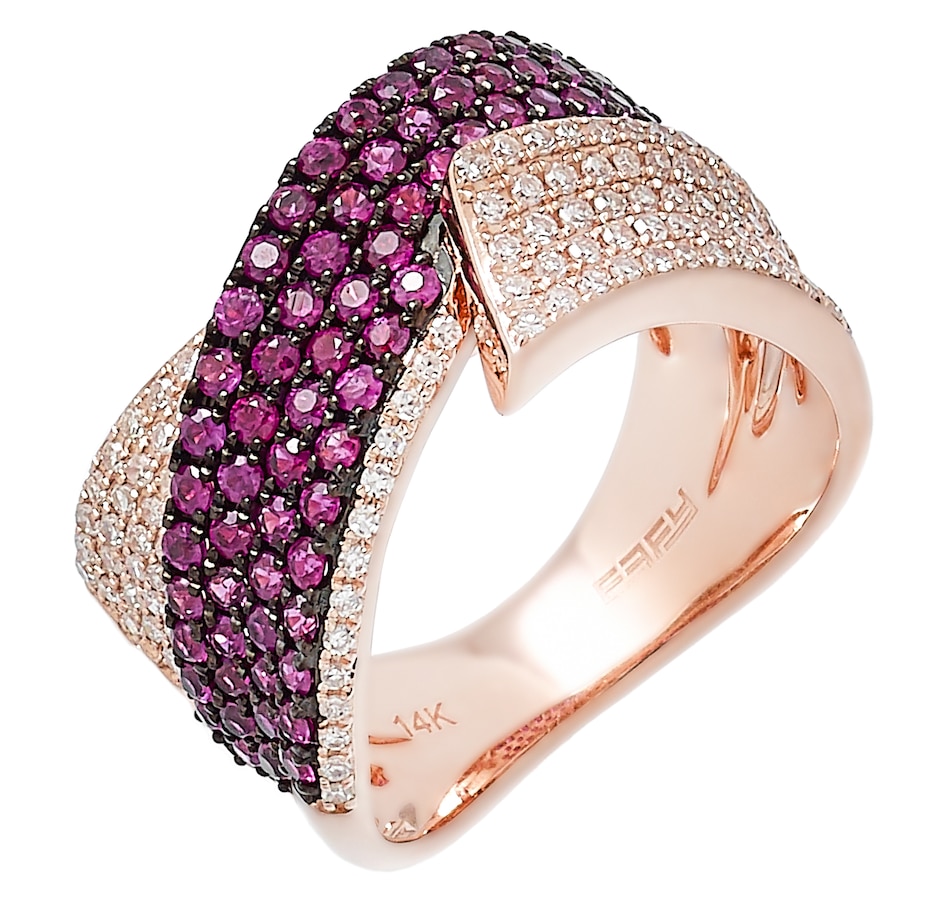 Image 247812.jpg, Product 247-812 / Price $2,399.99, EFFY Jewellery 14K Rose Gold Ruby and Diamond Pave Ring from Effy Jewellery on TSC.ca's Jewellery department