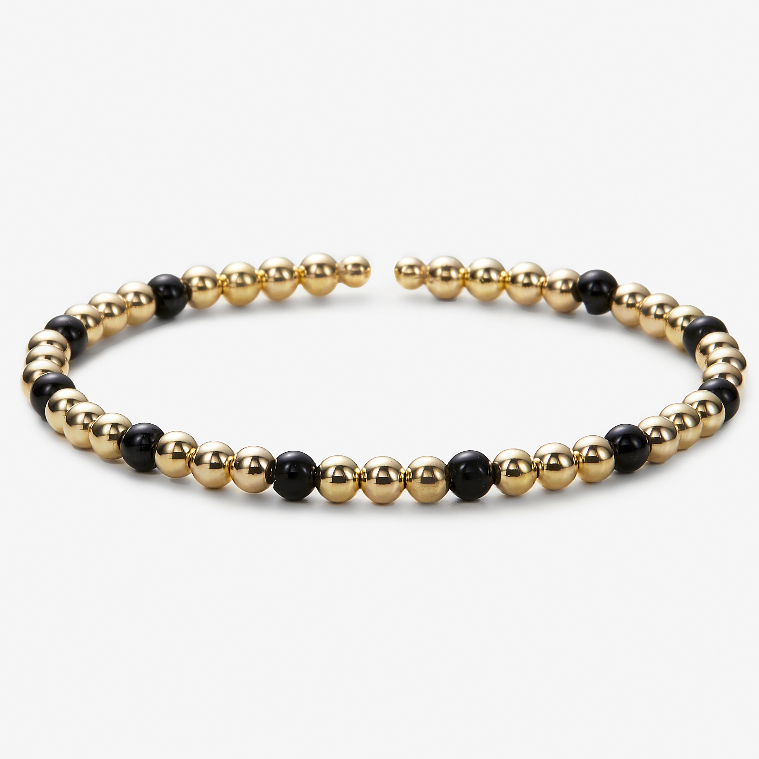 Stefano Oro 14K Yellow Gold Flex Bead Bangle - TSC.ca