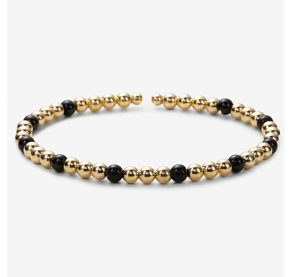 Image 248166_BON.jpg, Product 248-166 / Price $499.99, Stefano Oro 14K Yellow Gold Flex Bead Bangle from Stefano Oro on TSC.ca's Jewellery department