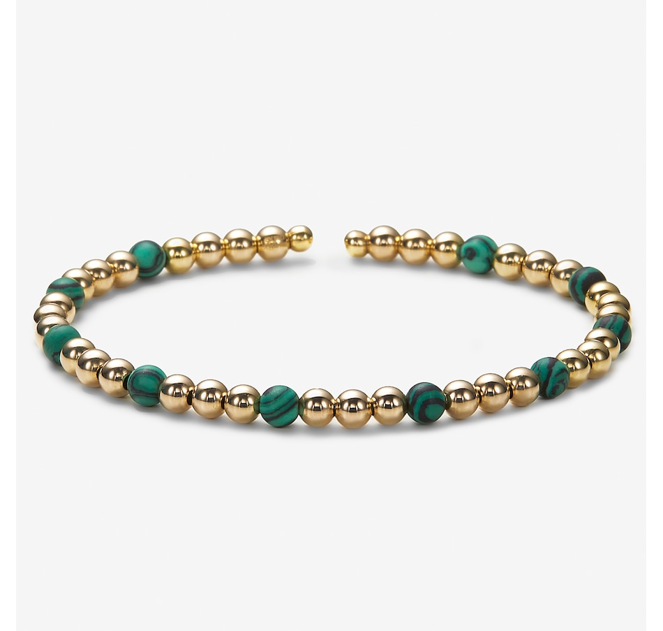 Image 248166_MLC.jpg, Product 248-166 / Price $499.99, Stefano Oro 14K Yellow Gold Flex Bead Bangle from Stefano Oro on TSC.ca's Jewellery department