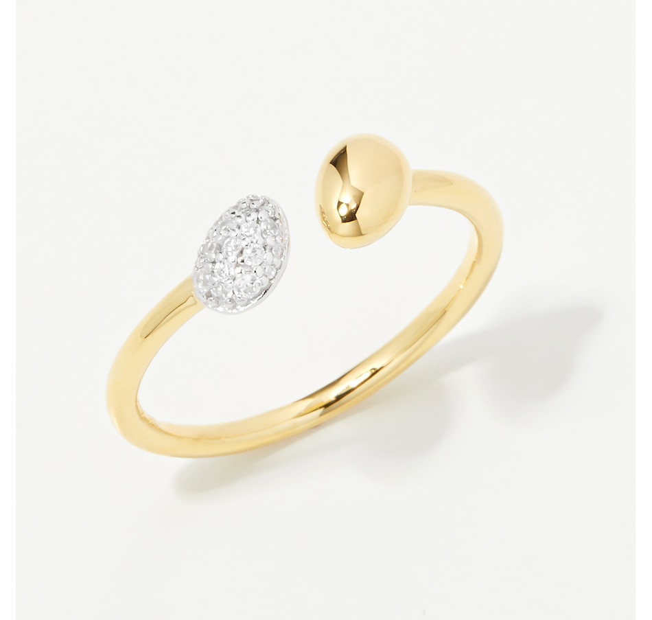 Image 248201.jpg, Product 248-201 / Price $39.88, Diamonelle Two Tone Open Teardrop Diamonelle Ring from Diamonelle on TSC.ca's Jewellery department