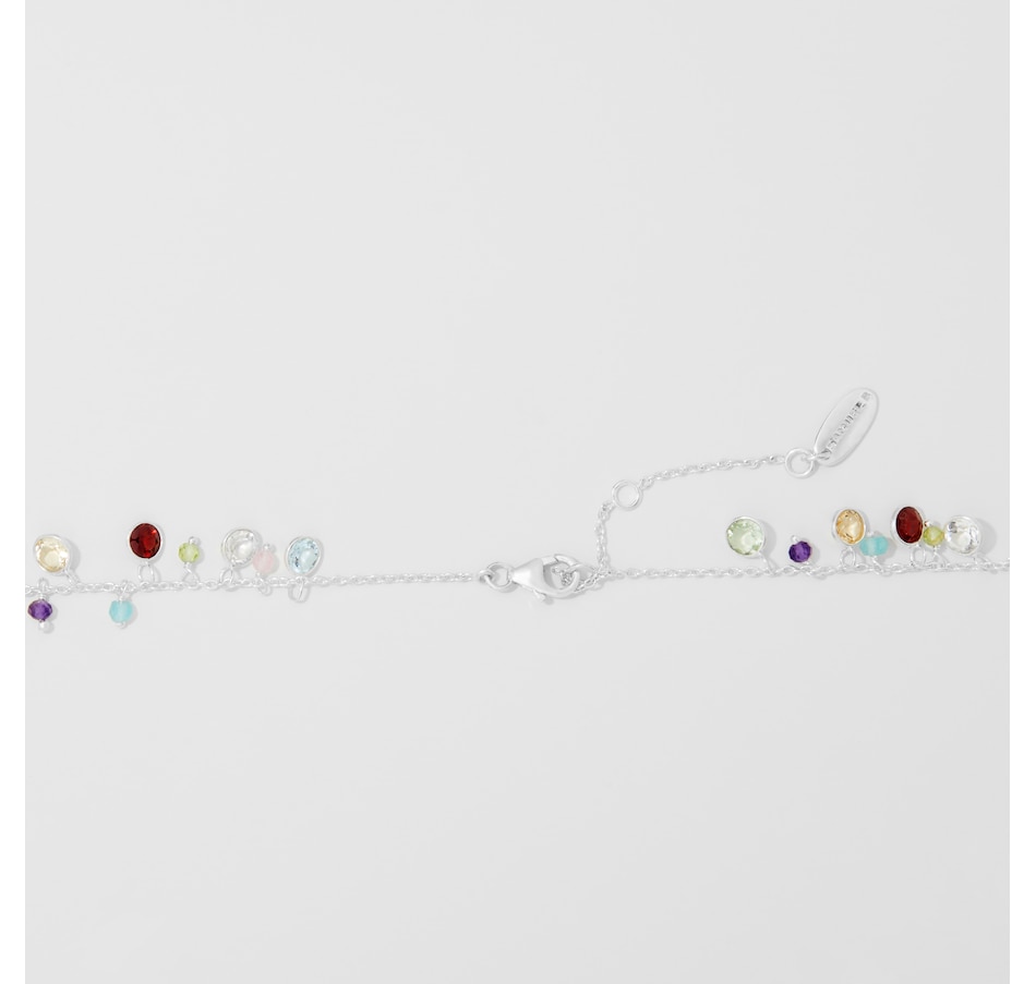 Image 248215_ALTMORE1.jpg, Product 248-215 / Price $499.99, Samuel B Collection Sterling Silver Multi Stone Round Charm Necklace from Samuel B. Collection on TSC.ca's Jewellery department