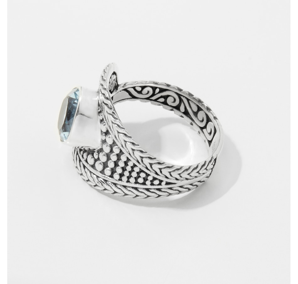 Image 248230_ALTMORE1.jpg, Product 248-230 / Price $49.33, Samuel B Collection Sterling Silver Cushion Ring Choice of: Citrine, Blue Topaz or from Samuel B. Collection on TSC.ca's Jewellery department