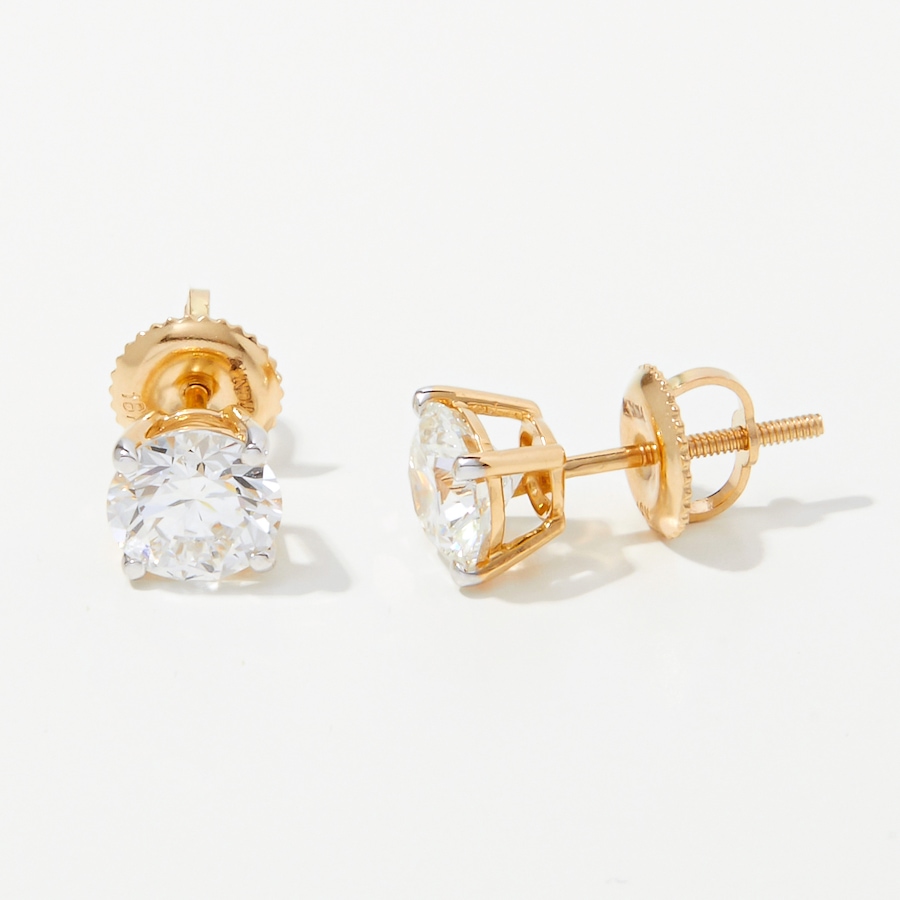 Image 248237_ALTMORE1.jpg, Product 248-237 / Price $899.99 - $2,999.99, Evera Diamonds 18K Gold Diamond Stud Earrings with Screw Back from Evera Diamonds on TSC.ca's Jewellery department