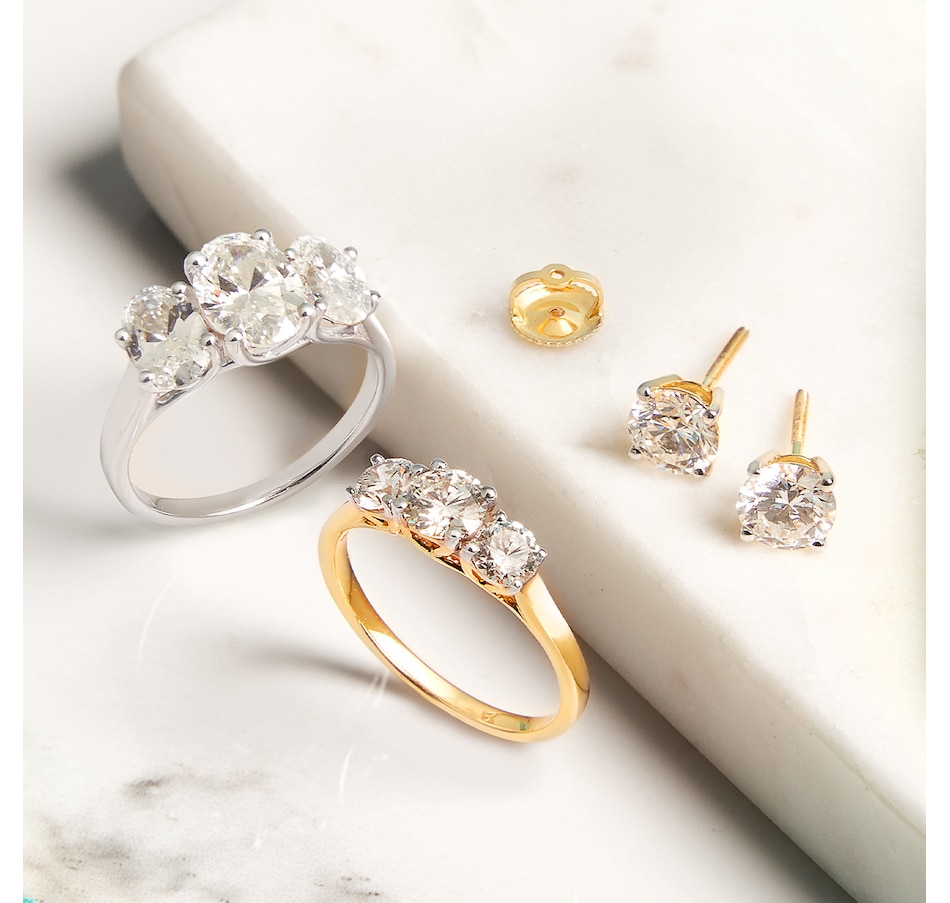 Image 248237_ALTMORE100.jpg, Product 248-237 / Price $399.99 - $7,499.99, Evera Diamonds 18K Gold Diamond Stud Earrings with Screw Back from Evera Diamonds on TSC.ca's Jewellery department