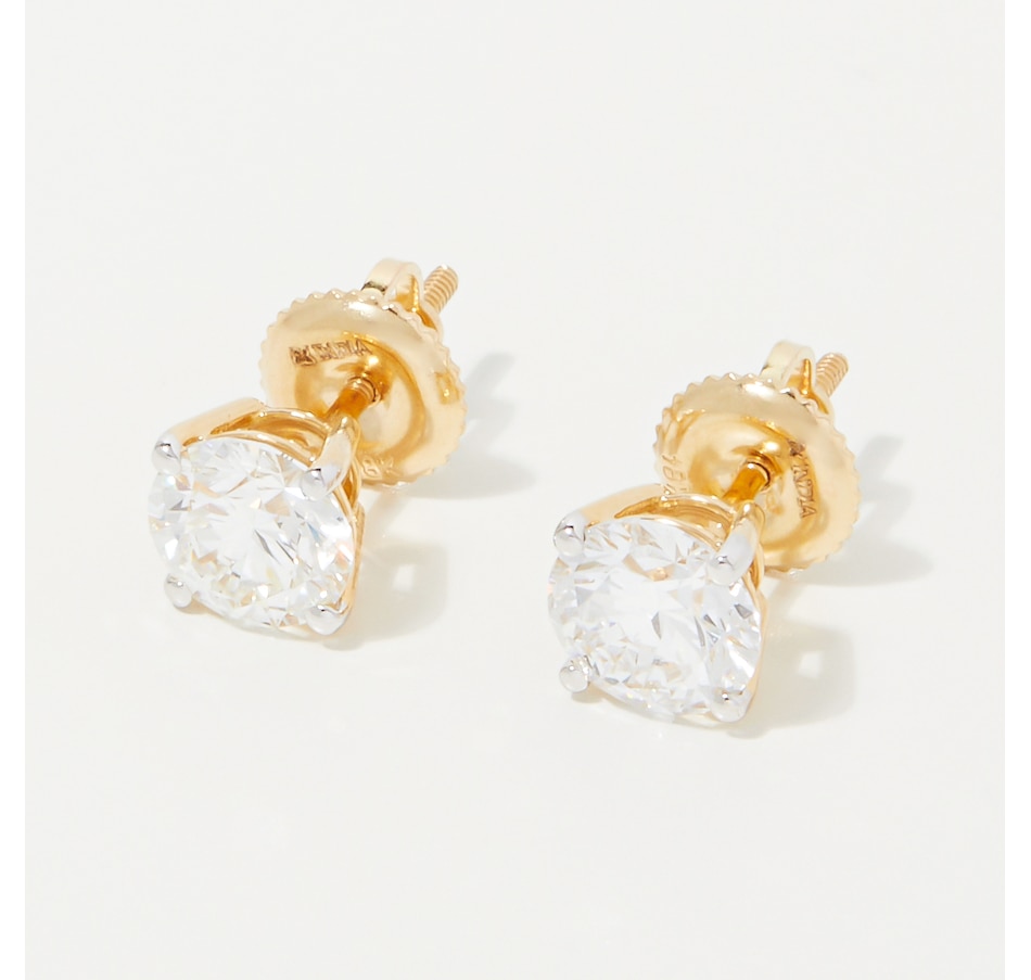 Image 248237_ALTMORE2.jpg, Product 248-237 / Price $399.99 - $7,499.99, Evera Diamonds 18K Gold Diamond Stud Earrings with Screw Back from Evera Diamonds on TSC.ca's Jewellery department